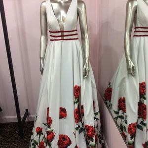 Tarik Ediz Rose Gown